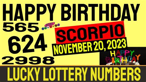 scorpio lottery predictions|Lottery predictions by scorpio..